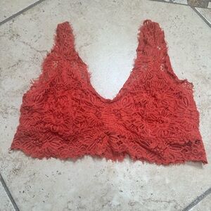 Chic Lace Bralette in Coral